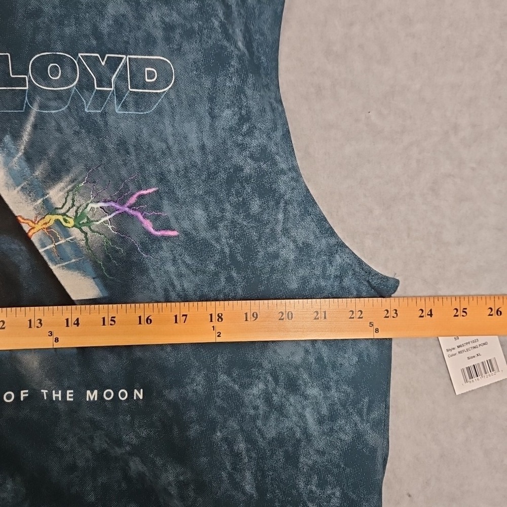Pink Floyd Dark Side Of The Moon Tie-Dye Sleveless Tank Top T-Shirt Mens Size XL - Picture 5 of 7